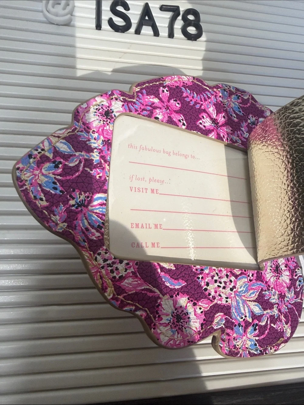Lilly Pulitzer Luggage Tag - Amarena Cherry
